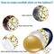 60PCS Navy Blue and Gold Confetti Balloons - Premium 12 Inch Pearl White and Gold Metallic Chrome Balloons for Birthday, Bridal Shower, and Graduation Party Decoration